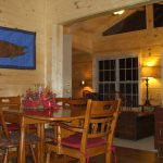 cabin rental amenities dining room