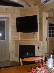 cabin rental amenities tv
